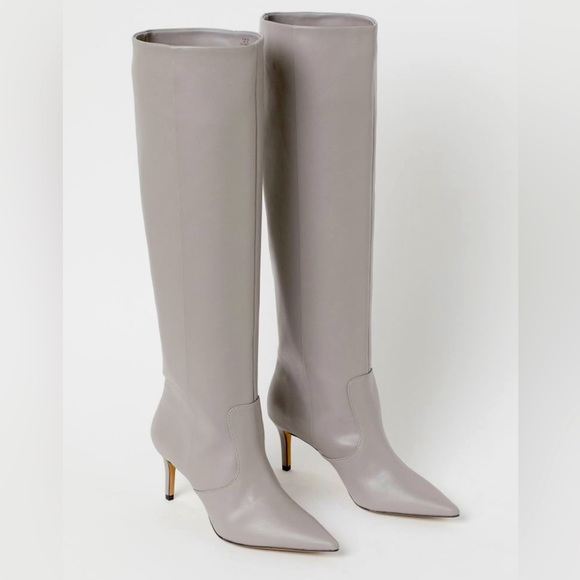 NEW H&M POINT TOE KNEE HIGH BOOTS! - Picture 1 of 6